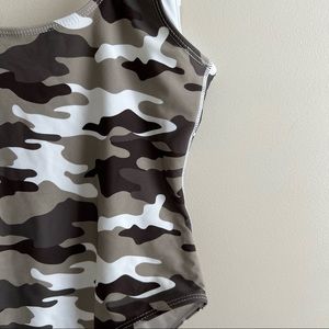 Kendall & Kylie Camo One piece bathing suit size xs